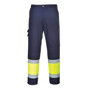 Pantalon combat Hi-Vis Bicolore - M - Jaune/Marine - PORTWEST