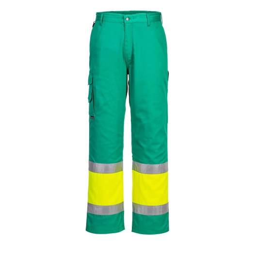Pantalon combat Hi-Vis Bicolore - M - Jaune/Théal - PORTWEST