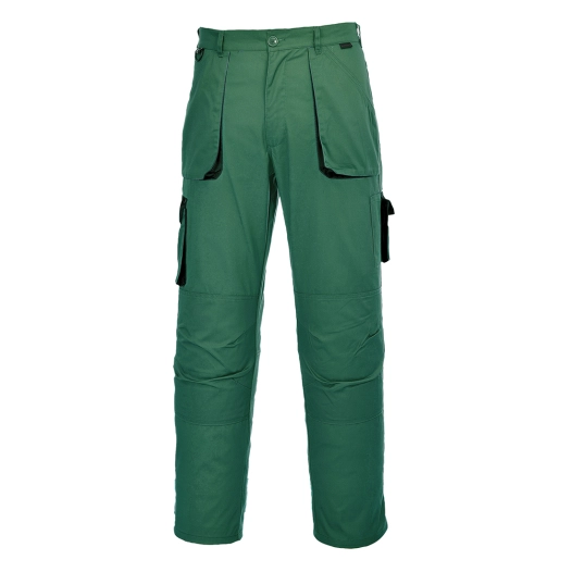 Pantalon Portwest Texo Contrast - S - Vert bouteille - PORTWEST
