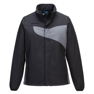 PW2 Softshell pour femmes (2L) - S - Noir/ Zoom Gris - PORTWEST