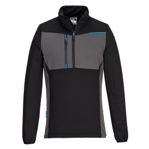 Sweat semi-zippé WX3 - XXL - Noir - PORTWEST
