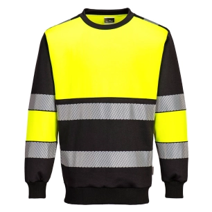Sweat-shirt PW3 H-Vis Class 1 - XXL - Jaune/Noir - PORTWEST