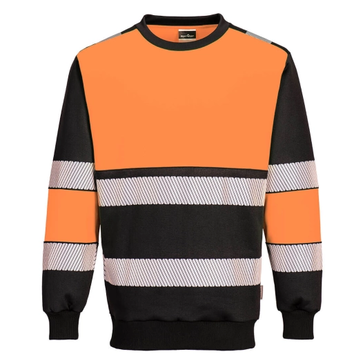 Sweat-shirt PW3 H-Vis Class 1 - XXL - Orange/Noir - PORTWEST