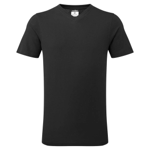 T-shirt en coton à col en V - XXL - Noir - PORTWEST
