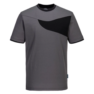 T-shirt PW2 M/C - L - Gris Zoom/Noir - PORTWEST