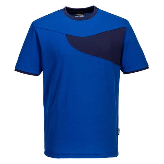 T-shirt PW2 M/C - M - Bleu royal/Marine - PORTWEST