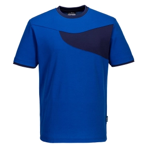 T-shirt PW2 M/C - XL - Bleu royal/Marine - PORTWEST