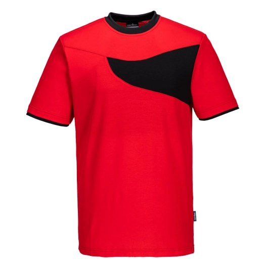 T-shirt PW2 M/C - XL - Rouge/noir - PORTWEST