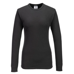 T-shirt thermique à manches longues pour femmes - XXL - Noir - PORTWEST