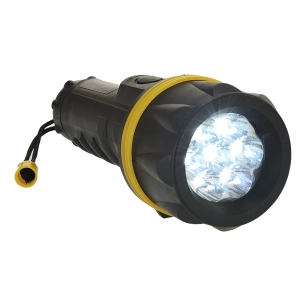 Torche caoutchouc 7 LED - Jaune/Noir - PORTWEST