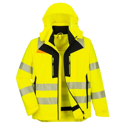 Veste 4 en 1 DX4 Hi-Vis - 4XL - Jaune/Noir - PORTWEST