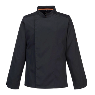 Veste de cuisine manches longues Stretch Mesh Air Pro - L - Noir - PORTWEST