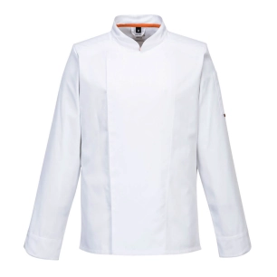 Veste de cuisine manches longues Stretch Mesh Air Pro - XL - Blanc - PORTWEST