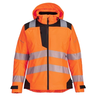 Veste de pluie haute visibilité PW3 pour femme - L - Orange/Noir - PORTWEST