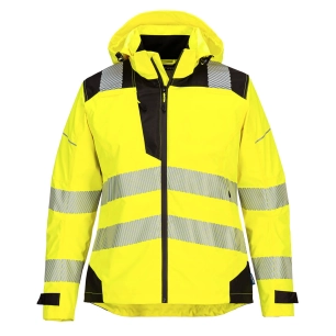 Veste de pluie haute visibilité PW3 pour femme - M - Jaune/Noir - PORTWEST