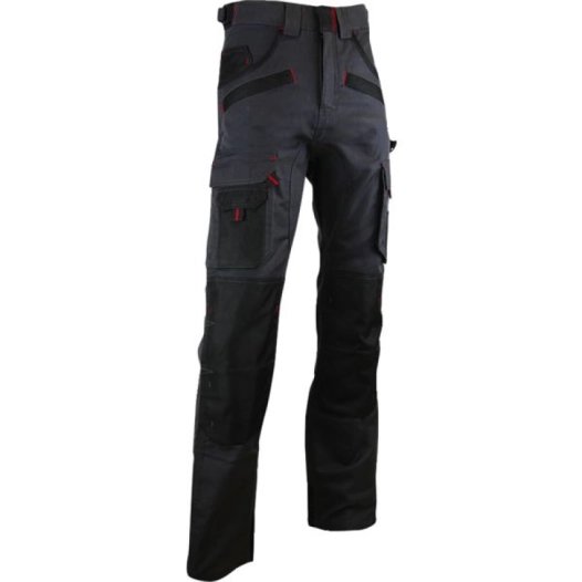 Pantalon ARGILE - avec poches genouillères - gris nuit/noir - Taille 40 - Lebeurre - lma
