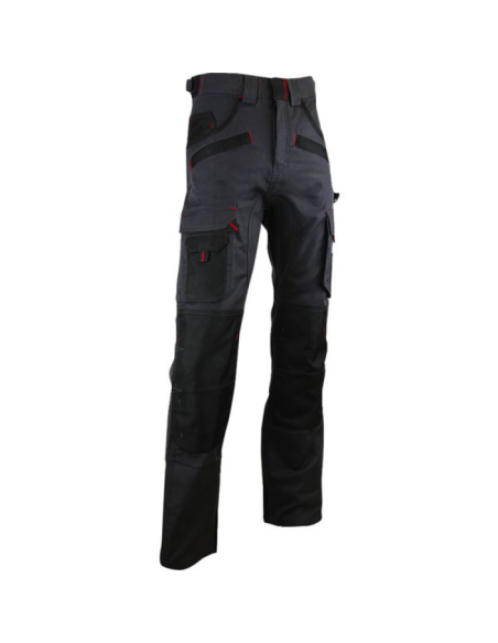 Pantalon ARGILE - avec poches genouillères - gris nuit/noir - Taille 38 - Lebeurre - lma