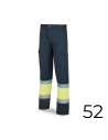 Pantalon Polyester/Coton Bicolore Bleu/Jaune Haute Visibilité Taille 52 Taille 52 388pfxyfa/52 Marca