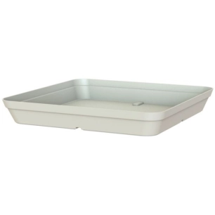 Soucoupe capri carree 40cm blanc - EDA