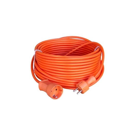 Rallonge électrique de jardin h05vvf 2x1,5mm2 orange 40 mêtres - ELECTRALINE