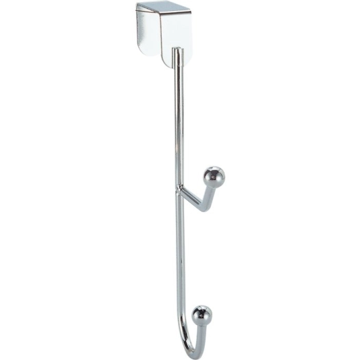 patere 2 tete chrome