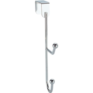 patere 2 tete chrome