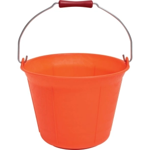 seaux de maçon pe orange 11 l