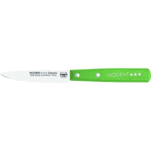 Couteau d'office lame inox 9 cm manche vert anis - NOGENT