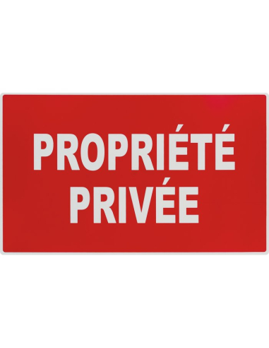 Panneau rigide 330 x 200 mm propriete privée - NOVAP