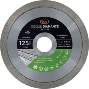 Disque diamanté carreleur pro super finition 125mm - SCID