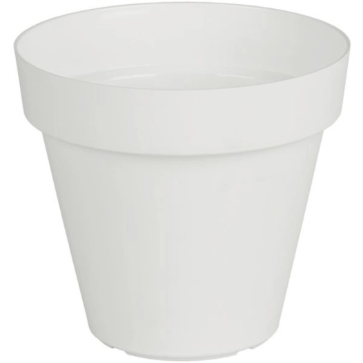 Pot de fleur rond CAPRI diamêtre 20 cm blanc - EDA