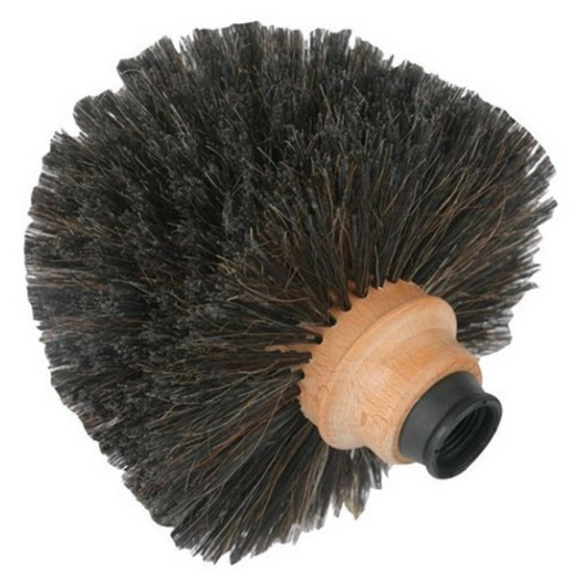 Tête de Loup en Bois Crin et PVC Noir - KAROP'S