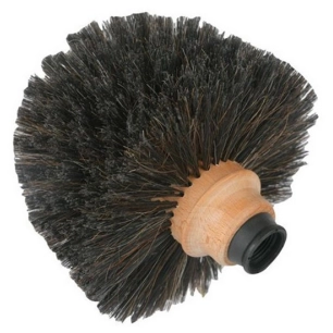 Tête de Loup en Bois Crin et PVC Noir - KAROP'S