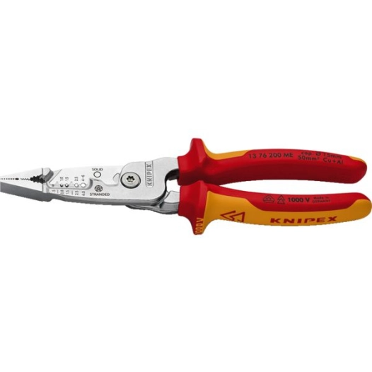 Knipex - 13 76 200 Me Pince Multifonctions 5 Outils En 1 - 200mm - Bi- Matière - Chromé - 1000v - Co