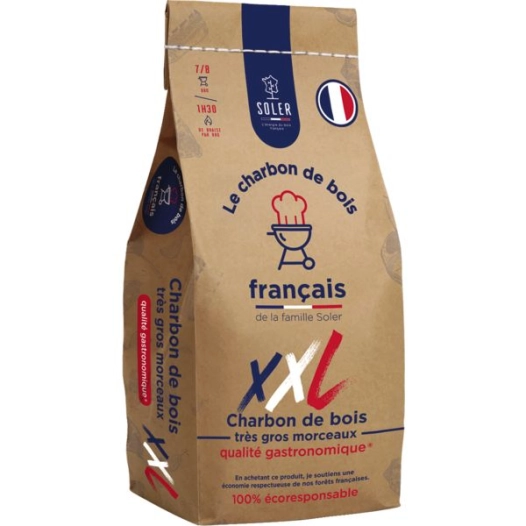 Charbon De Bois Xxl - 50l. Très Gros Morceaux
