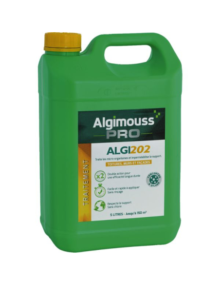 Algi 202 Imperméabilisant 5L Hydrofuge incolore longue durée - ALGIMOUSS