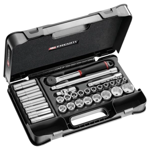 Jeu douilles 1/2'' 6 pans métrique 23 pièces – FACOM