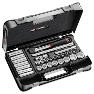 Jeu douilles 1/2'' 6 pans métrique 23 pièces – FACOM