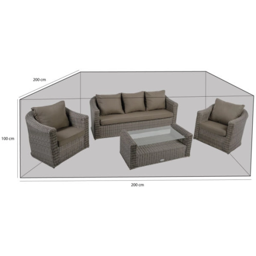 Housse De Protection Pour Grand Salon 200 X 200 X 100 Cm - Bleu Marine