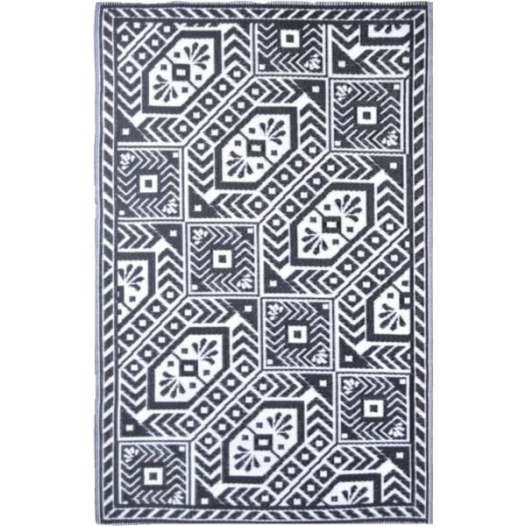 Tapis De Jardin Diamant Noir / Blanc