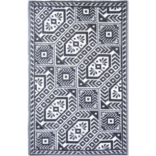 Tapis De Jardin Diamant Noir / Blanc