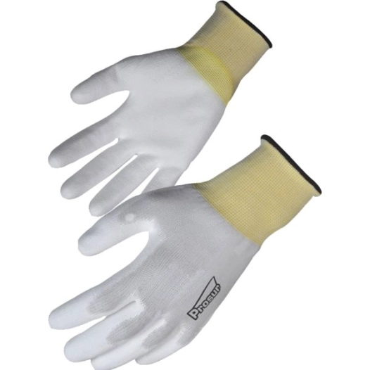 Gant Blanc Enduction Pu Cnym713pu Taille 8 (paire Sous Cavalier)