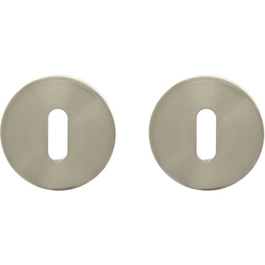 2 Rosaces Cle Acier Nickel Mat Bcc