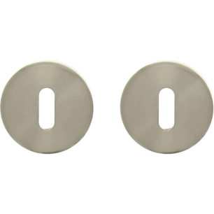 2 Rosaces Cle Acier Nickel Mat Bcc