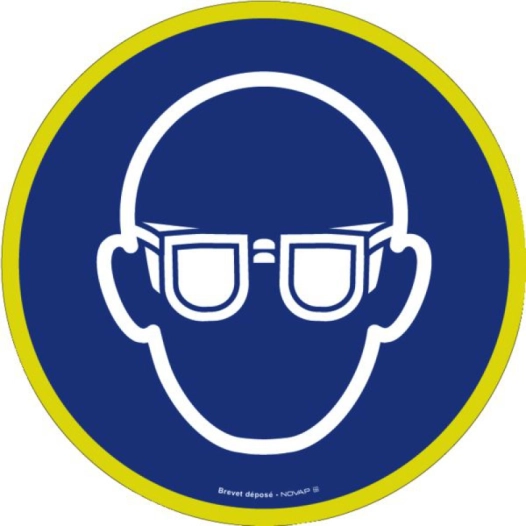 Disque Haute Visibilite 300mm Port Lunettes Obligatoire
