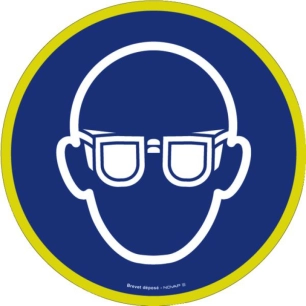 Disque Haute Visibilite 300mm Port Lunettes Obligatoire