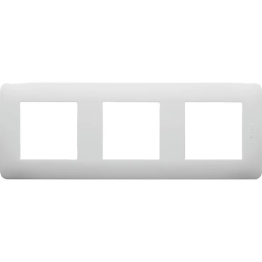 Casual Plaque Triple Blanc – Blanc – Brillant