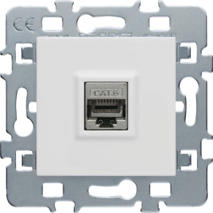 Casual Mécanisme Rj45 Cache Blanc Support Métal