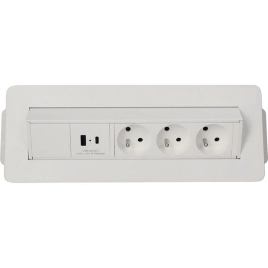 Bloc Prises Pivotant - 3 Prise