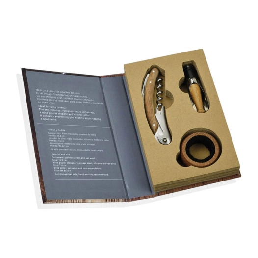 Ensemble De 3 Accessoires À Vin 11,5x17,5x3cm Cc66178 Andrea House - Andrea House